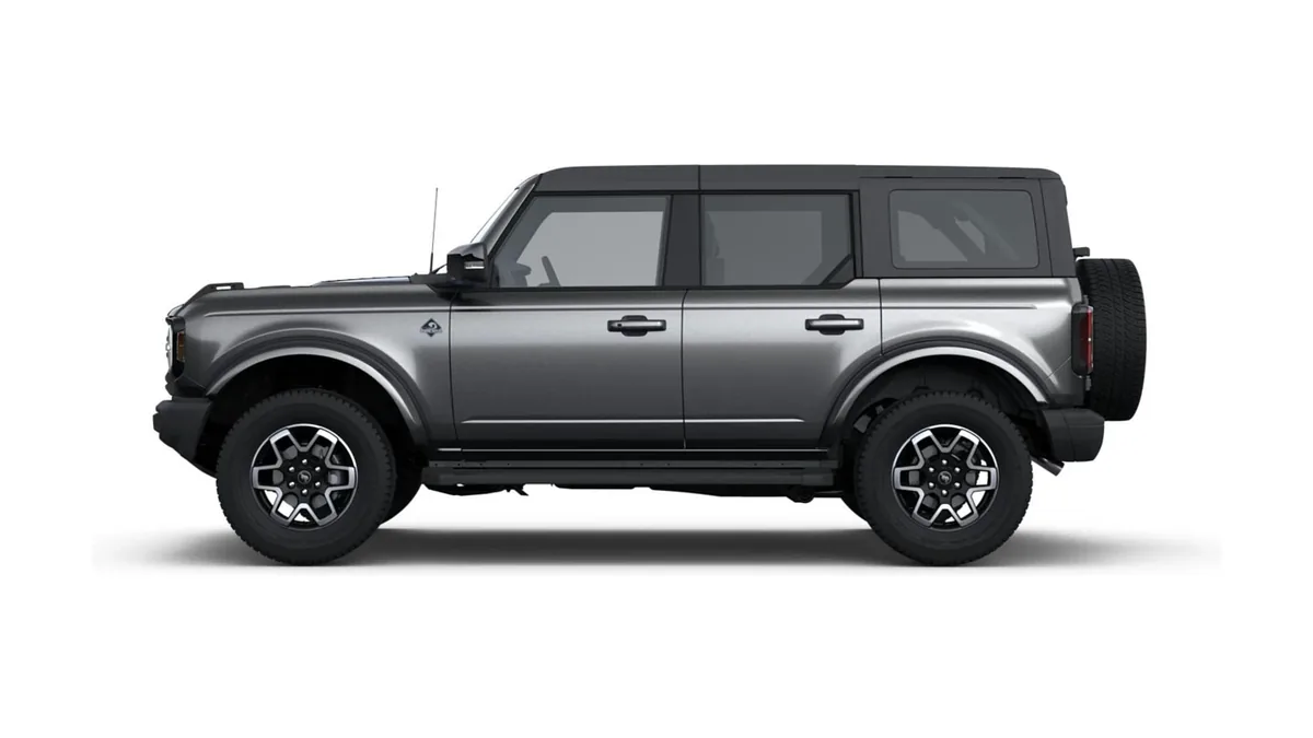 Ford Bronco Outer Banks 2.7 Ecoboost 335CV Automático 4x4 de ocasión en renting — Lateral