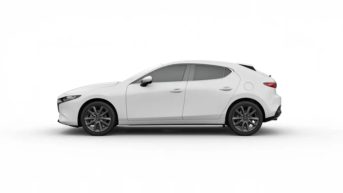 Mazda 3 2.5L e-Skyactiv G MHEV 140CV 6MT Prime-Line de ocasión en renting — Lateral