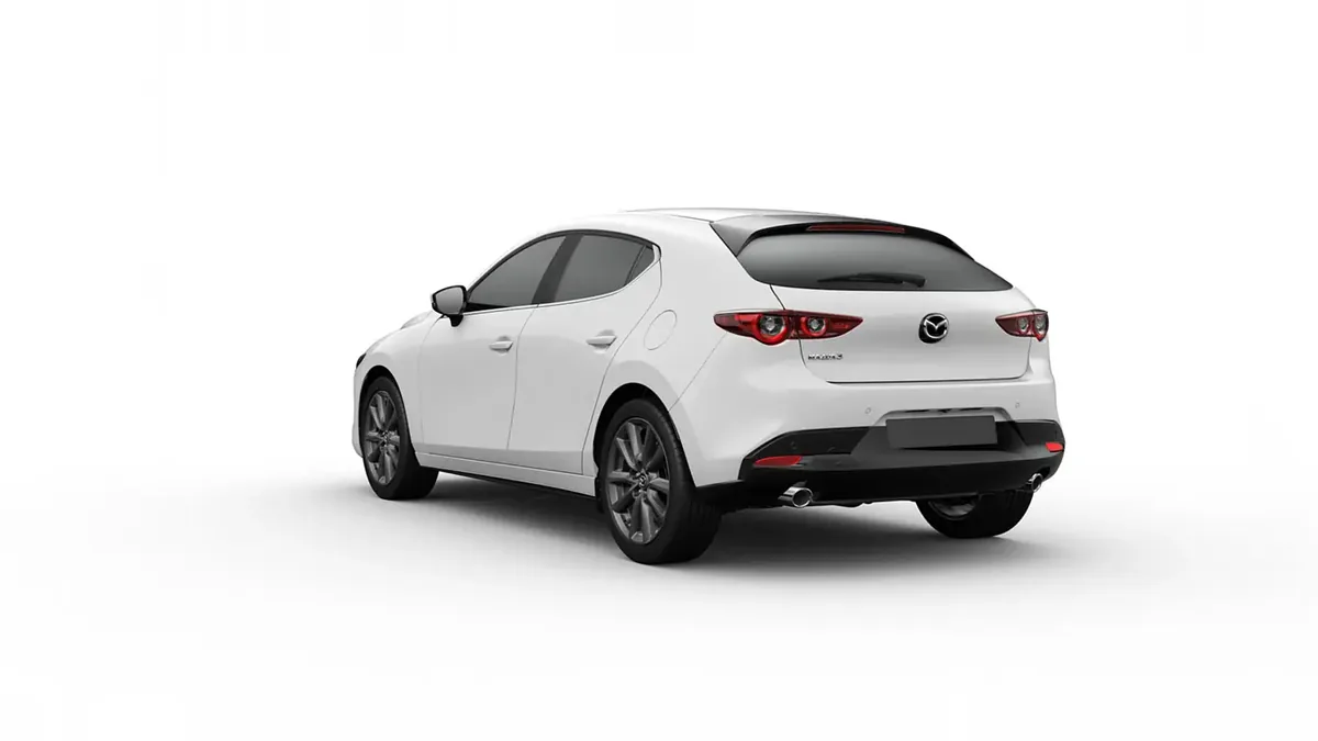 Mazda 3 2.5L e-Skyactiv G MHEV 140CV 6MT Prime-Line de ocasión en renting — Trasera