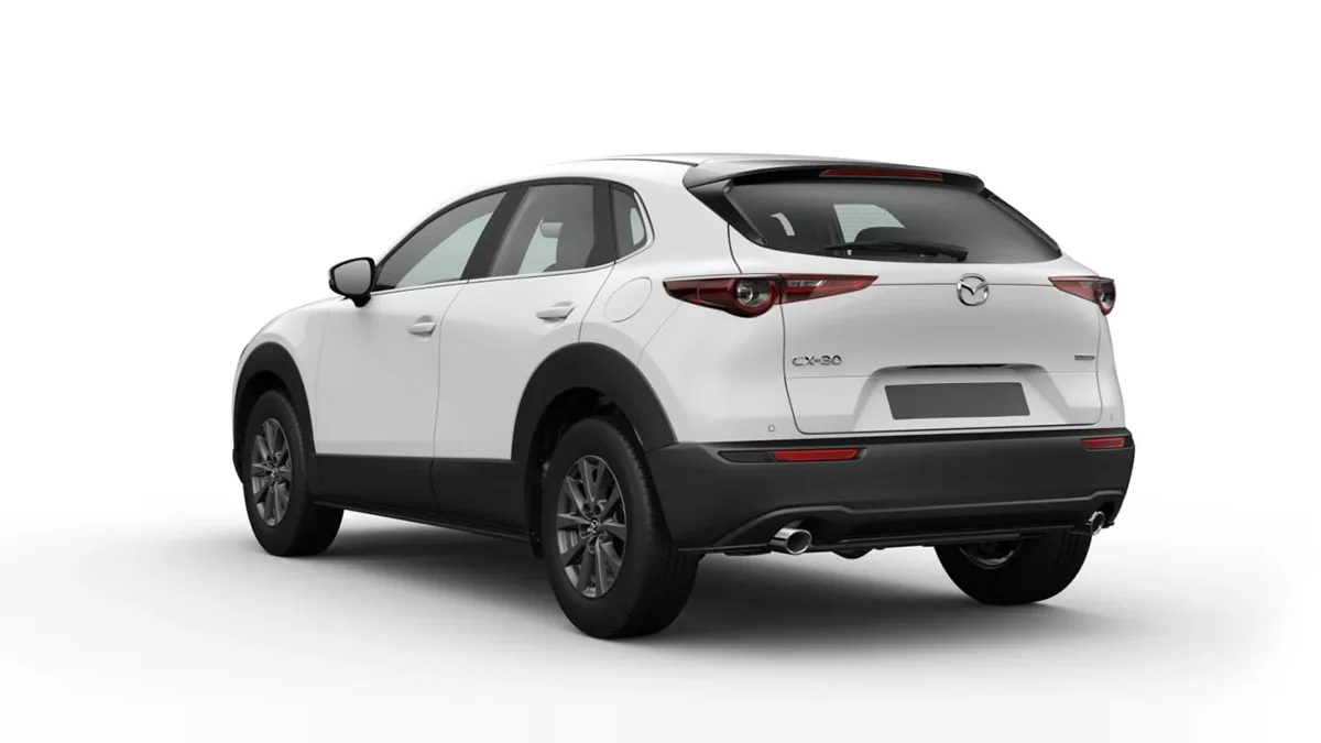 Mazda CX 30 2.5L e-SkyAct G MHEV 103kW Prime-Line de ocasión en renting — Trasera
