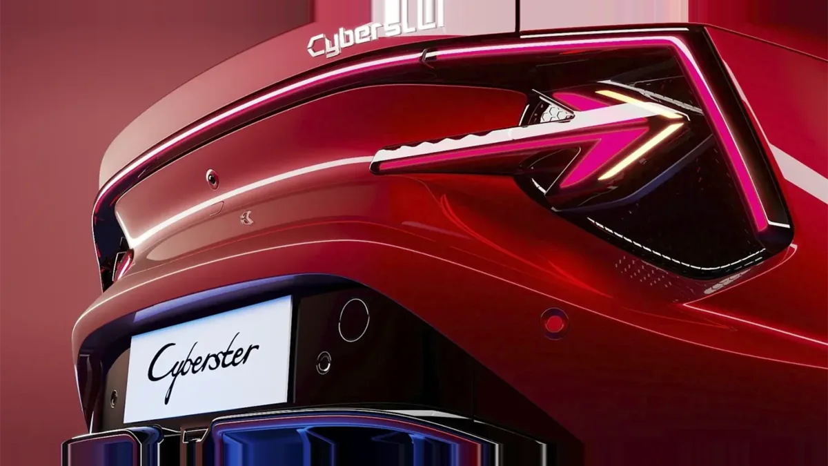 MG Cyberster Trophy Single Motor de ocasión en renting — Trasera