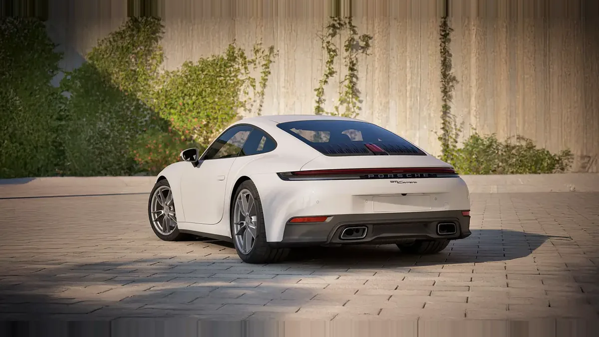 Porsche 911 Carrera de ocasión en renting — Trasera