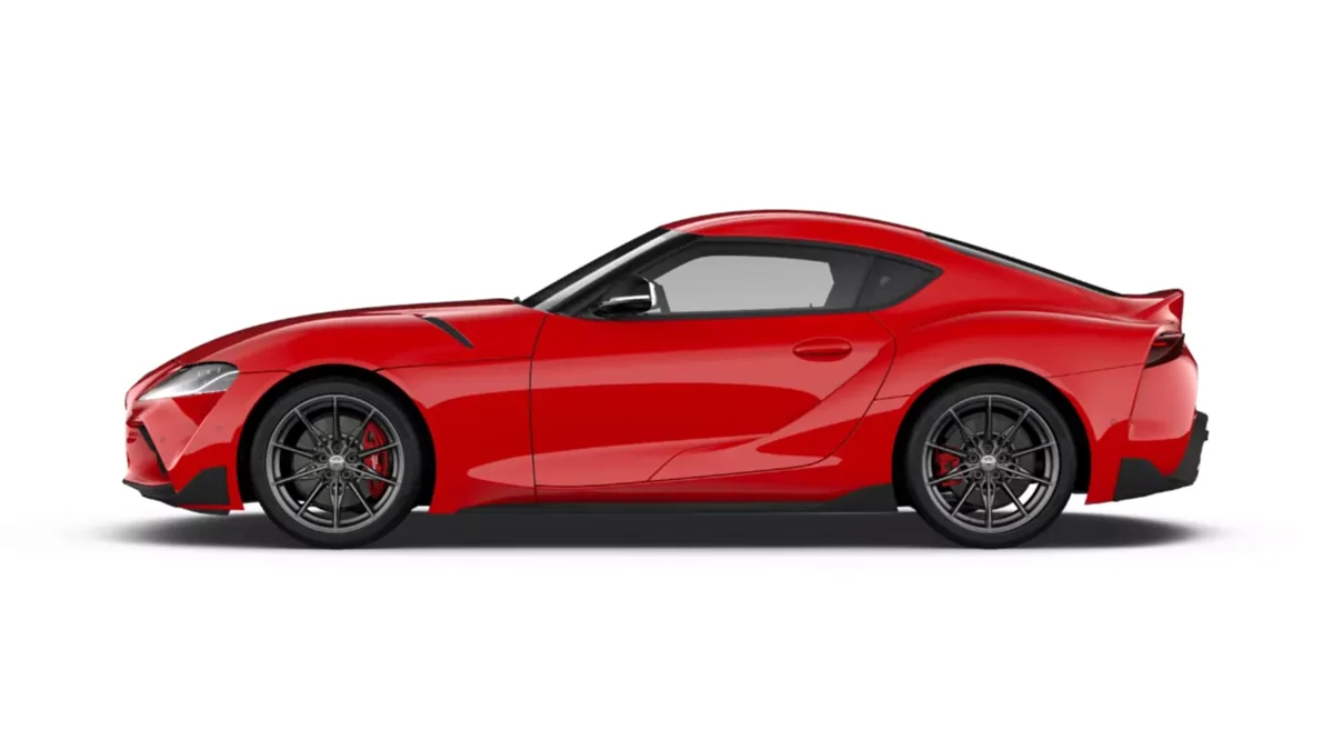 Toyota GR Supra 3.0T 250kW (340CV) Performance AT8 de ocasión en renting — Lateral